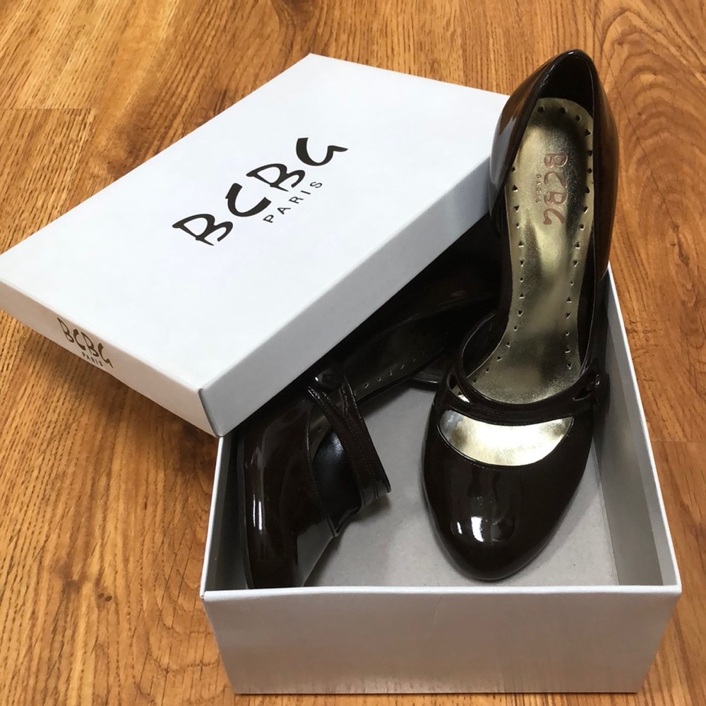 BCBG Patent Leather Mary-Jane style heels 9M